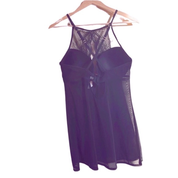 Auden Lingerie: Black Lace Teddy with Padded Underwire - Picture 2 of 7